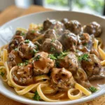 Crockpot Meatball Stroganoff Recipe