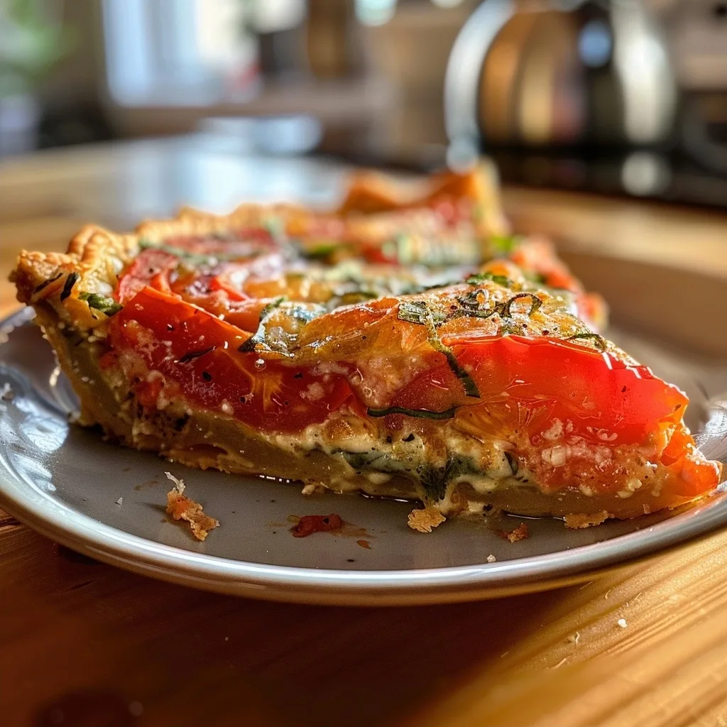 Crustless Southern Tomato Pie for Summer Evenings
