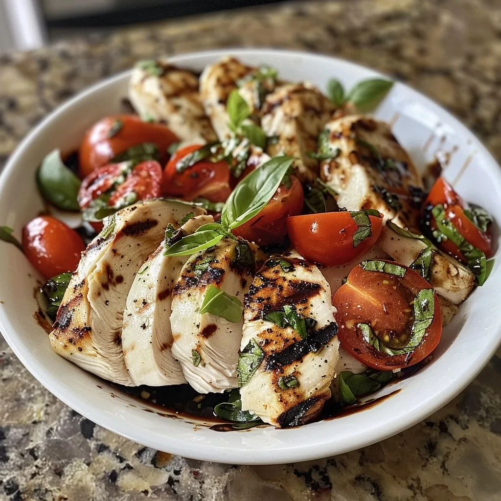 Grilled Chicken Caprese Bowl for Quick Weeknight Nutritious Dining