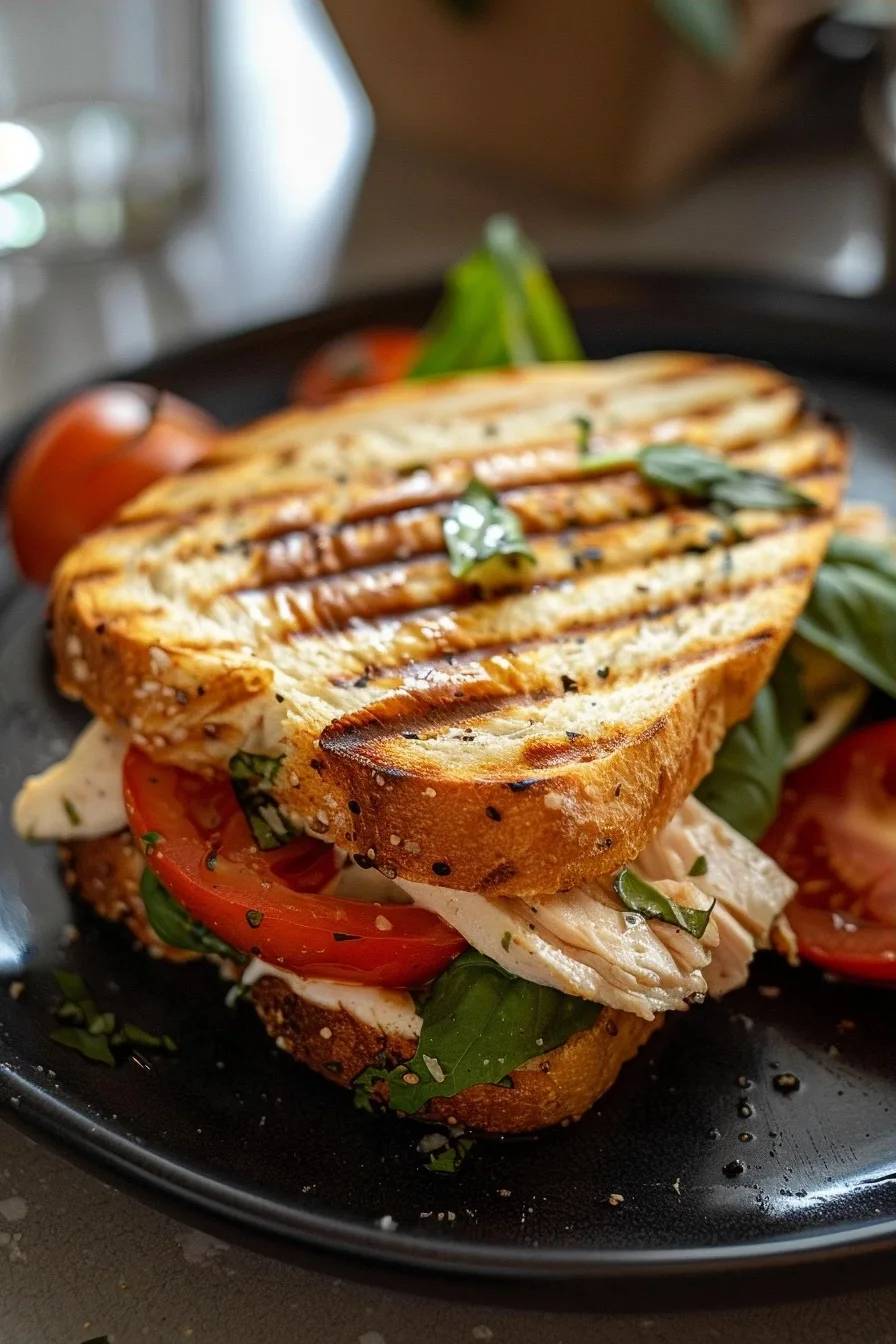 Chicken Caprese Panini Sandwich Recipe 4 image 1784034098502
