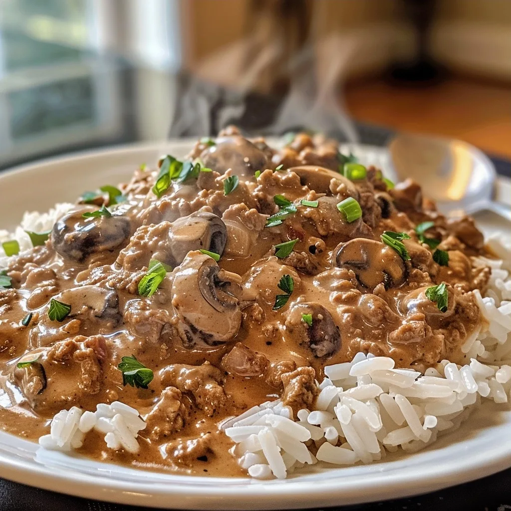 30-Minute Ground Beef Stroganoff Recipe