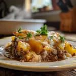 Cheesy Hamburger Potato Casserole