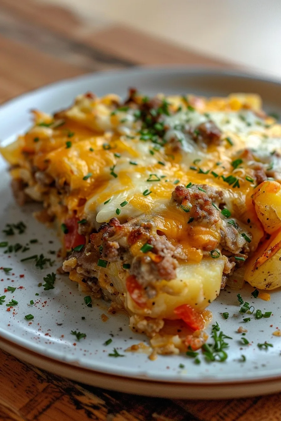 Cheesy Hamburger Potato Casserole 3 image 1784034450807