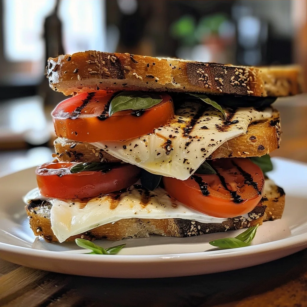 Grilled Caprese Sandwich Dinner
