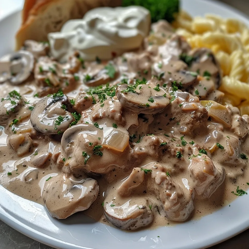 Quick Instant Pot Hamburger Stroganoff