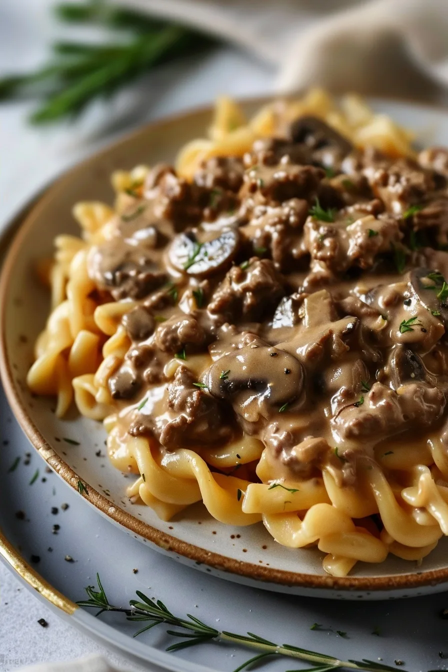 Quick Instant Pot Hamburger Stroganoff 4 image 1784123417192