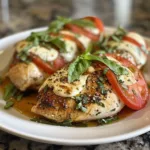 Caprese Stuffed Chicken Breast Dinner