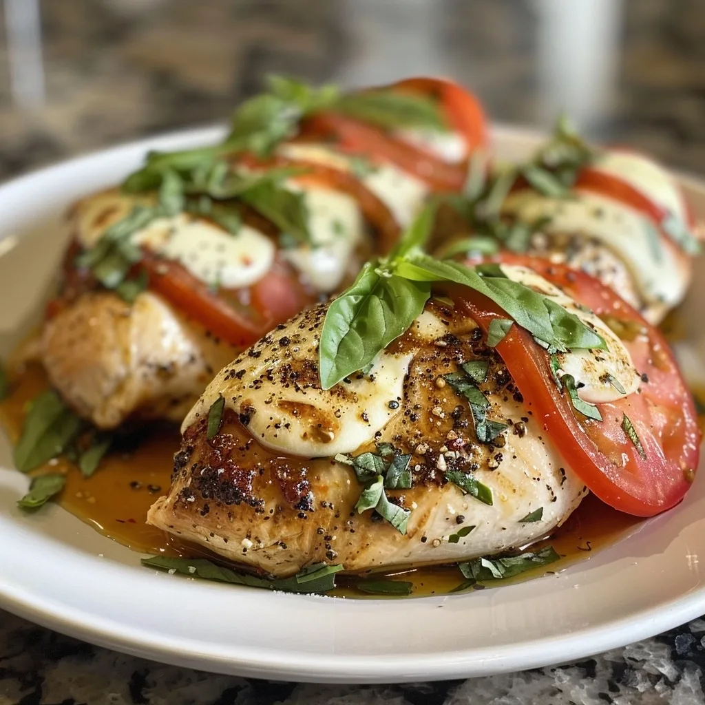 Caprese Stuffed Chicken Breast Dinner