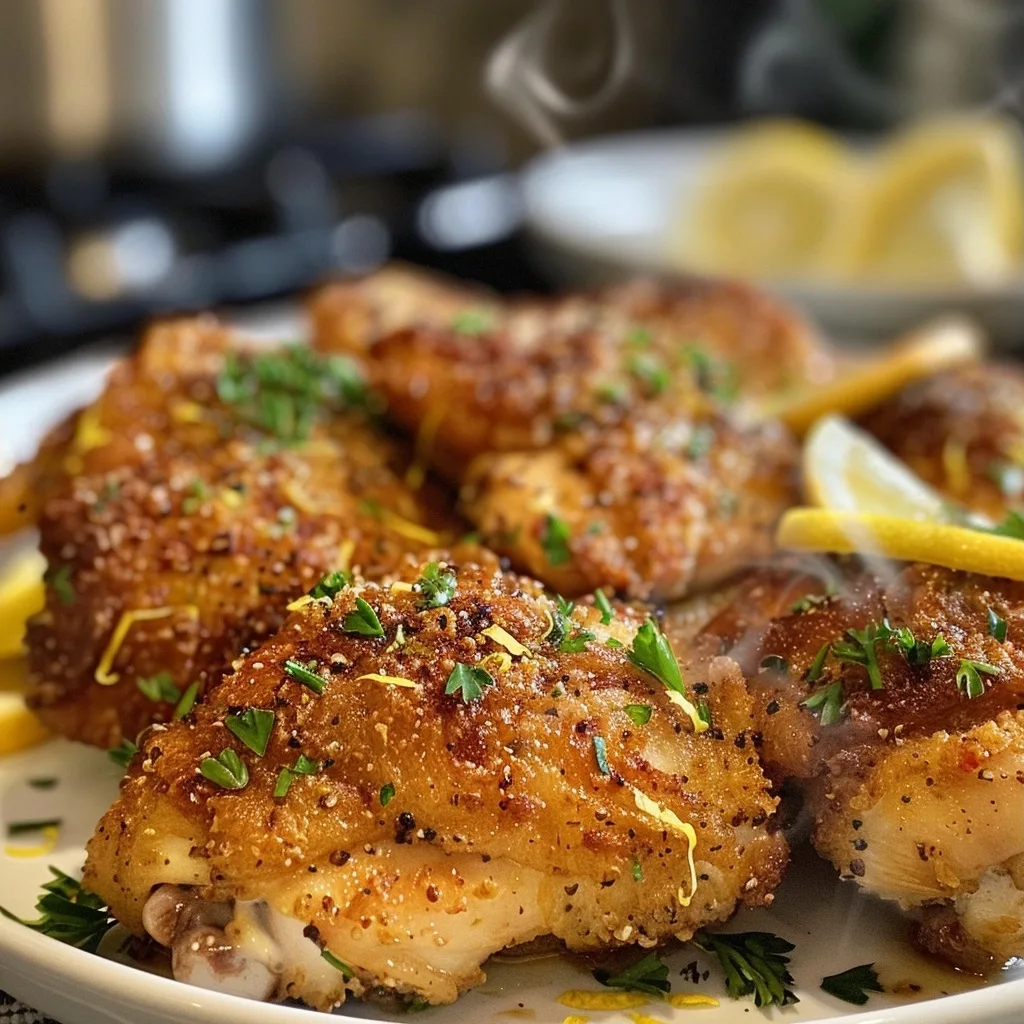Crispy Lemon Pepper Chicken Thighs Done Right