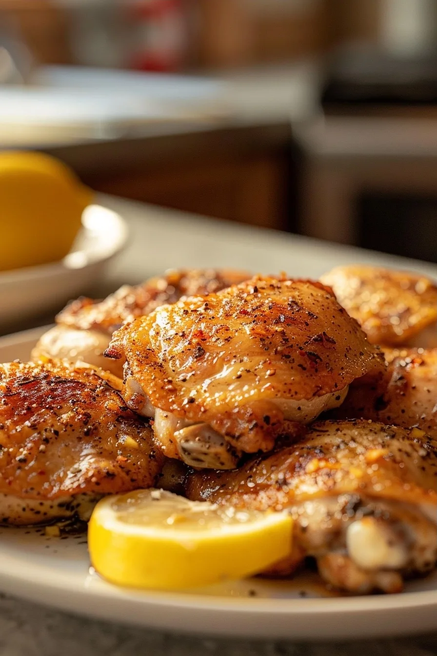 Crispy Lemon Pepper Chicken Thighs Done Right 4 image 1784135664029