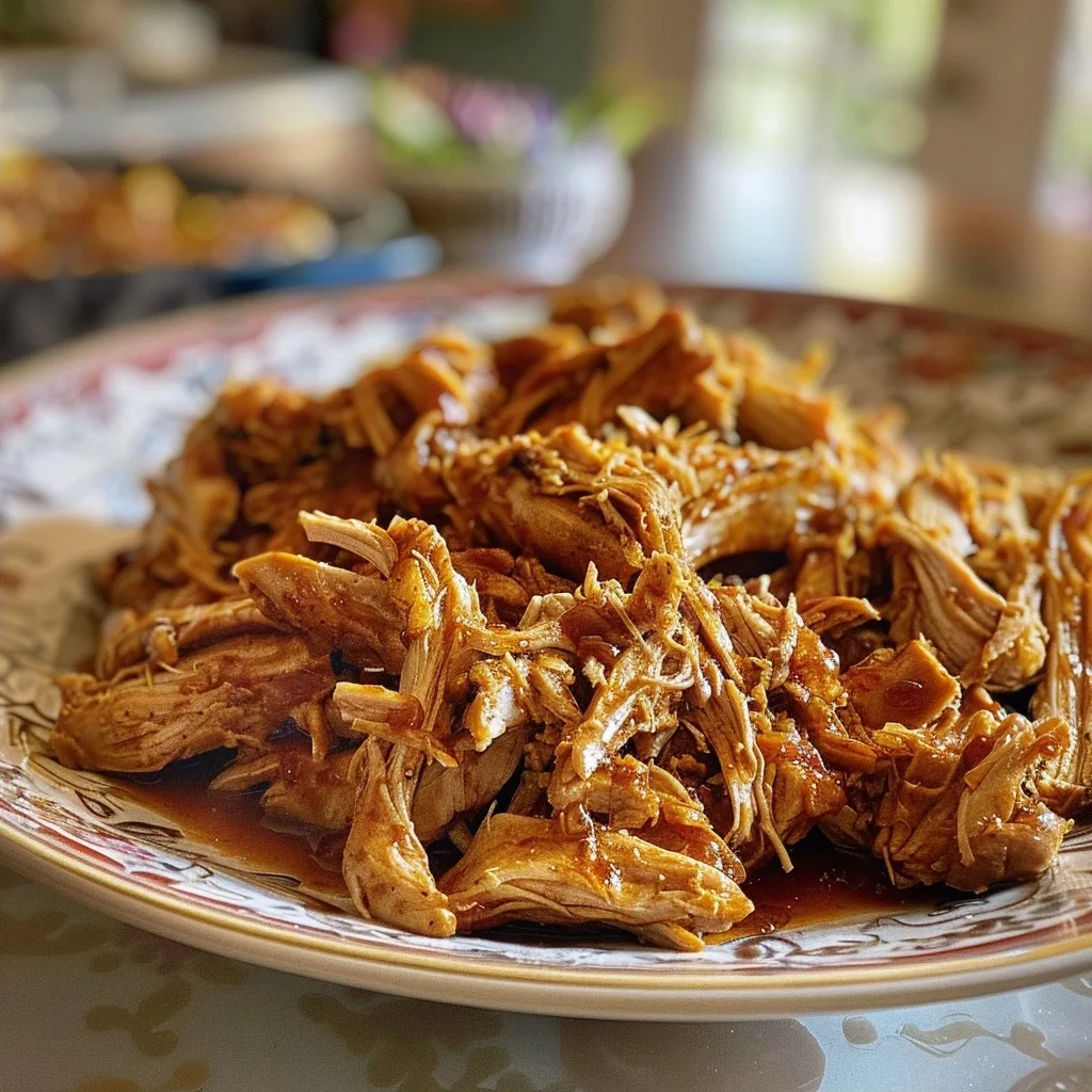 Crockpot BBQ Shredded Chicken | August Family Dinner | Easy