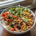 Shredded Chicken Burrito Bowl | Healthy Budget Meal | Fast