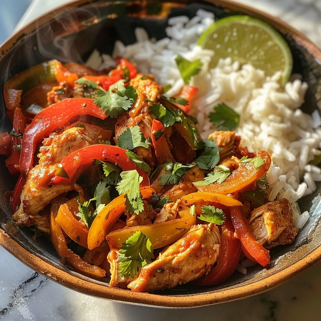 Crockpot Chicken Fajita Bowls | 30-Minute Dinner | Easy