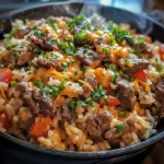 Cheesy Beef & Rice Skillet | Easy Budget Dinner | 30-Min