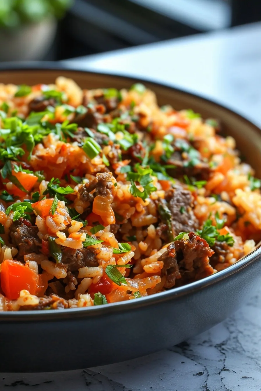 Cheesy Beef & Rice Skillet | Easy Budget Dinner | 30-Min 4 image 1784381917495