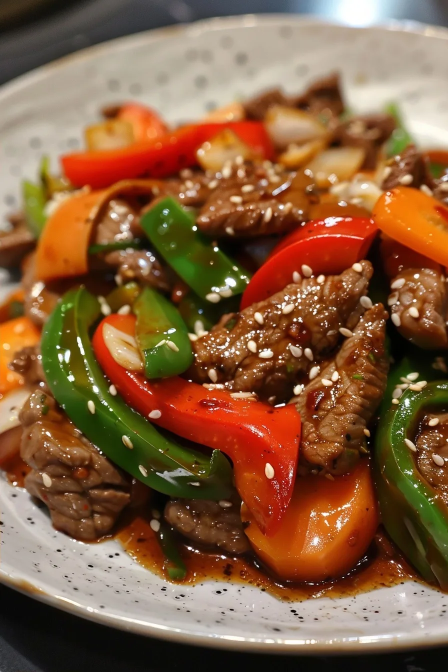 Healthy Beef Pepper Stir Fry | 20-Minute Dinner | Budget 4 image 1784382112274