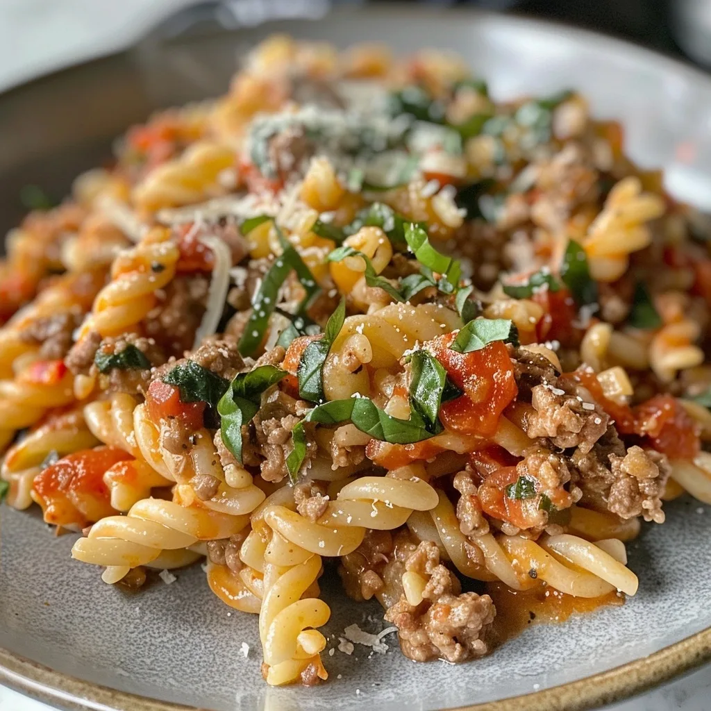 30-Min Ground Beef Pasta Skillet | Family Budget Meal | Easy