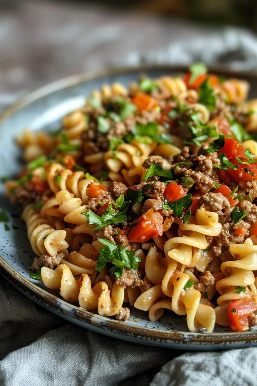 30-Min Ground Beef Pasta Skillet | Family Budget Meal | Easy 4 image 1784382187918