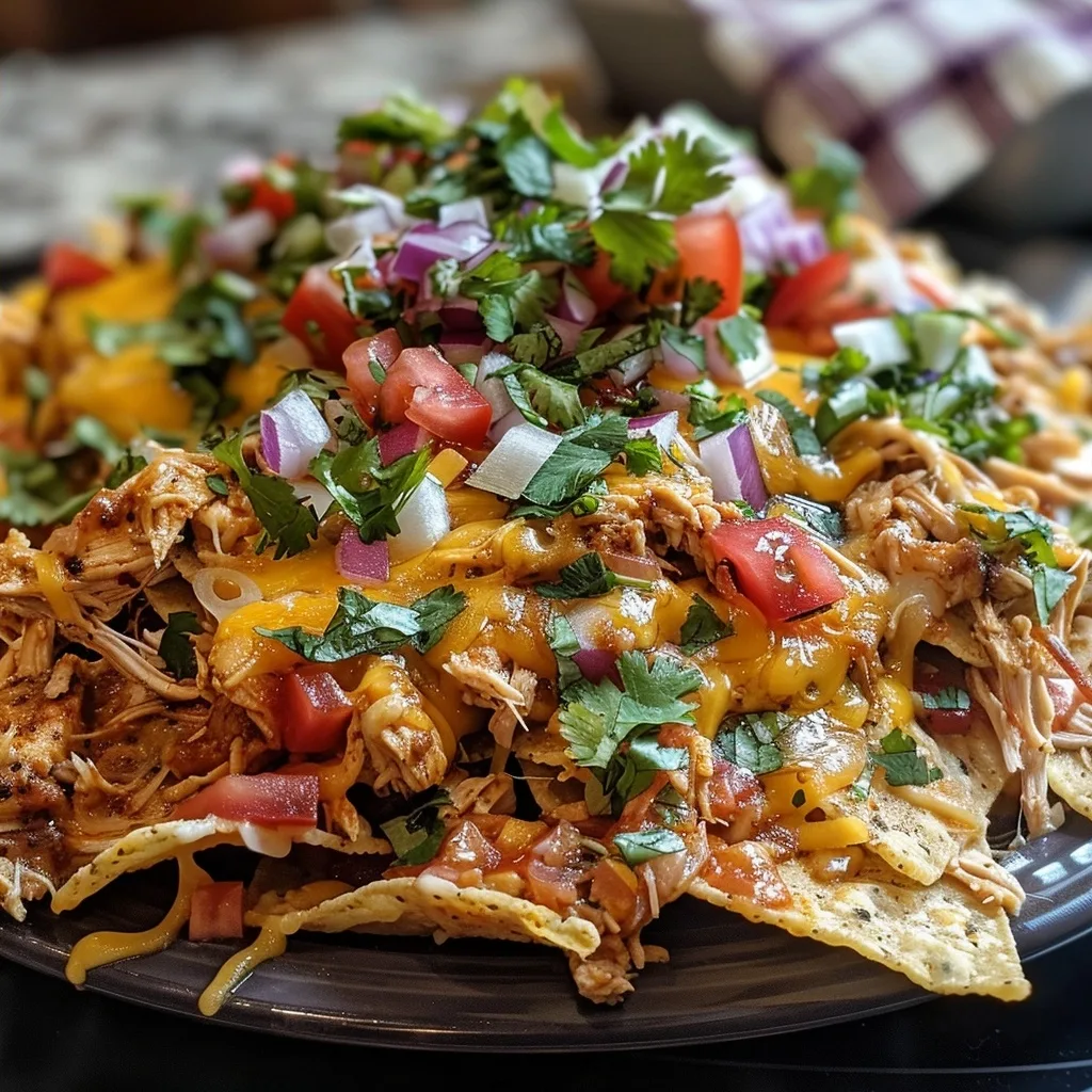 Crockpot Shredded Chicken Nachos | Easy Party Meal | Fast