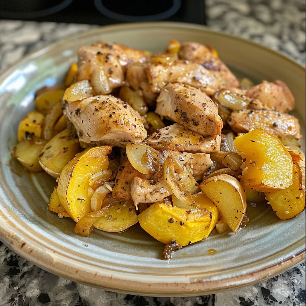Crockpot Chicken & Summer Squash | Healthy Budget Dinner | Easy