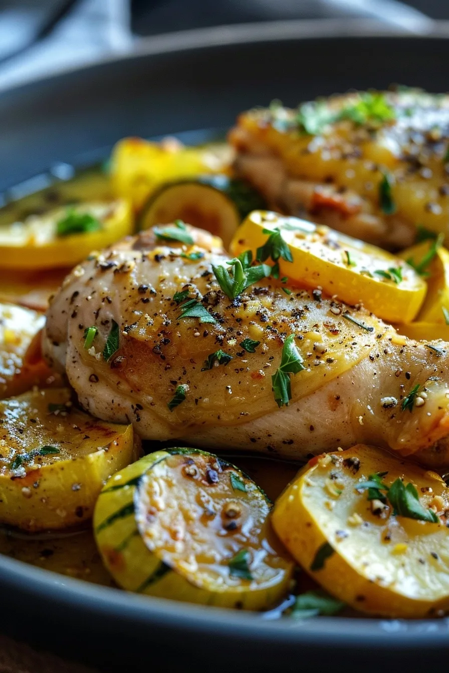 Crockpot Chicken & Summer Squash | Healthy Budget Dinner | Easy 3 image 1784555000607