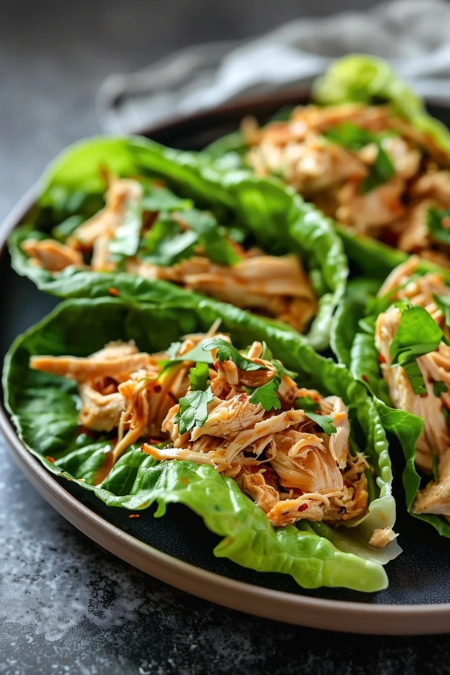 Healthy Shredded Chicken Lettuce Wraps | 15-Minute Meal | Low-Carb 3 image 1784555032046