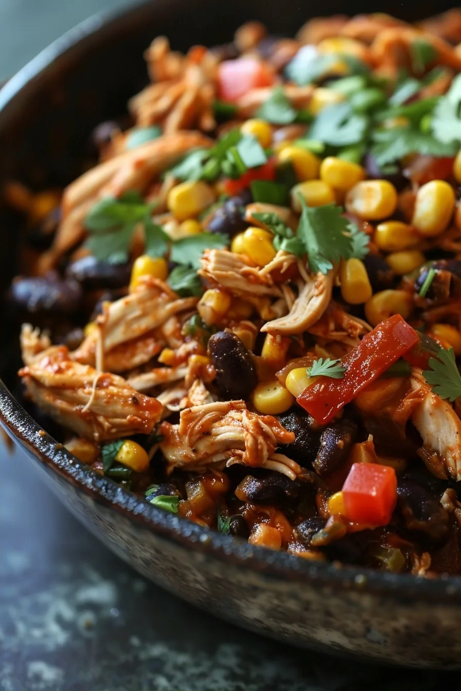 30-Minute BBQ Shredded Chicken Skillet with Corn and Black Beans 4 image 1784645492596