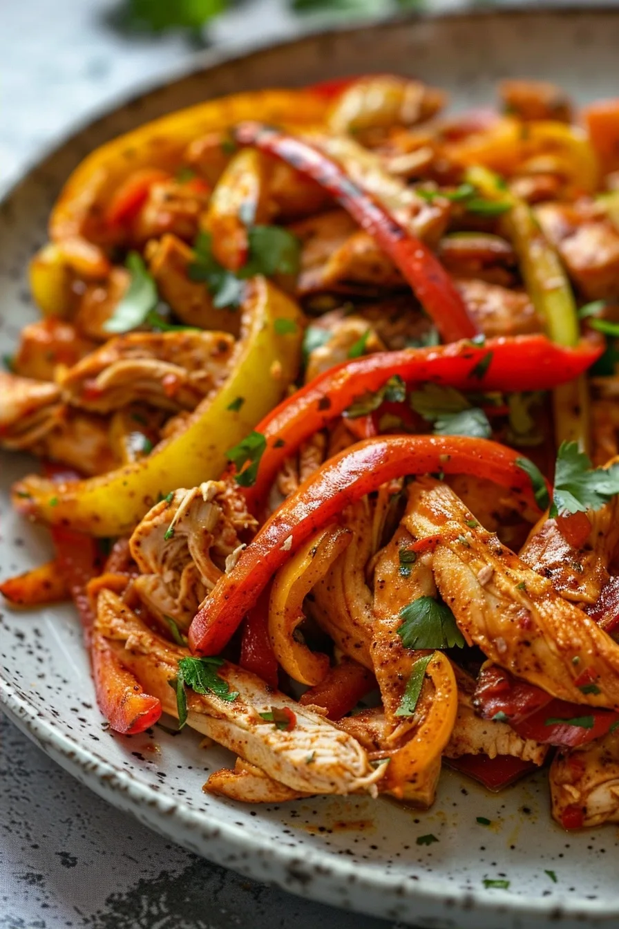 Easy Skillet Chicken Fajitas with Shredded Chicken 4 image 1784645573270