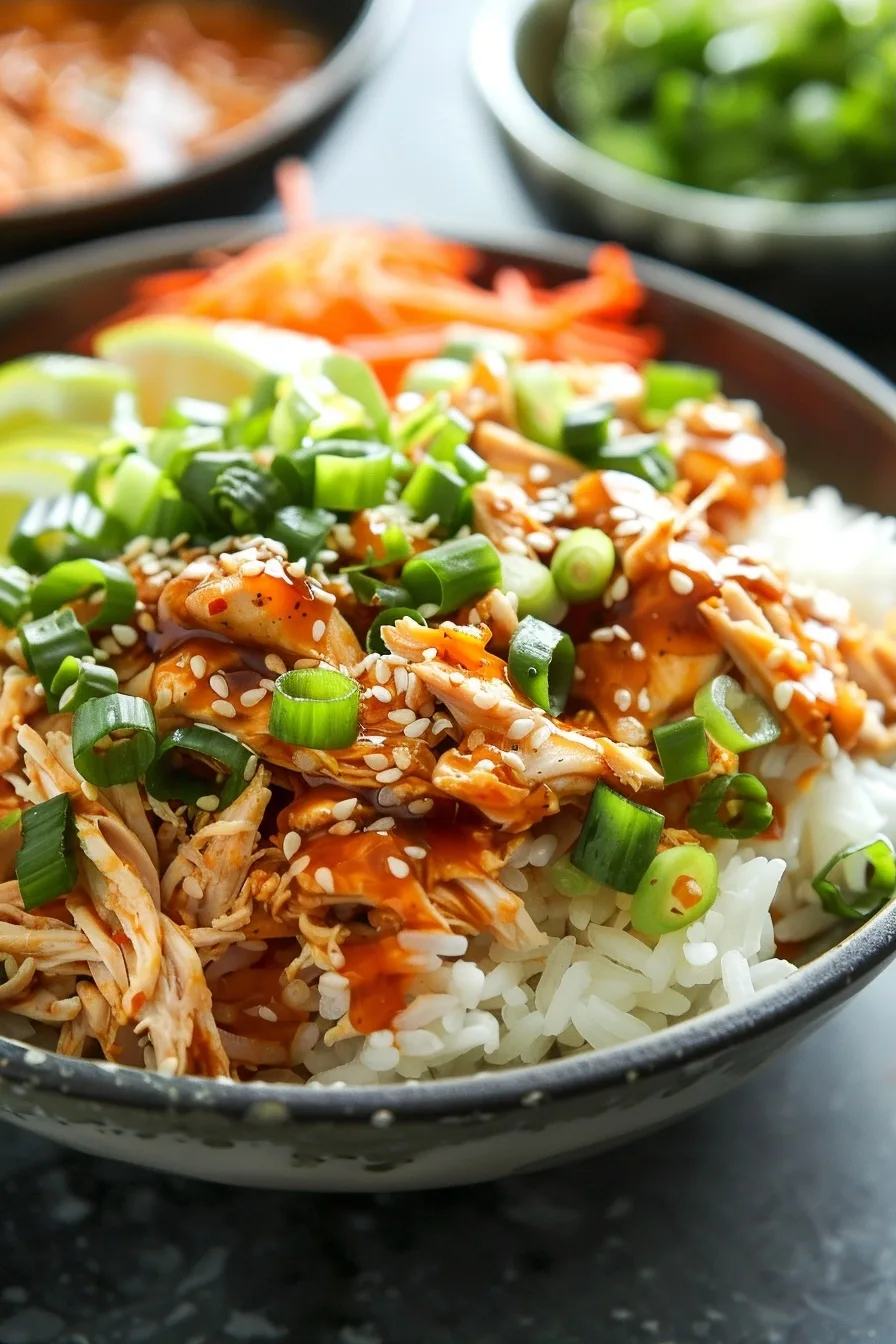 20-Minute Honey Mustard Shredded Chicken Rice Bowls 4 image 1784645775723