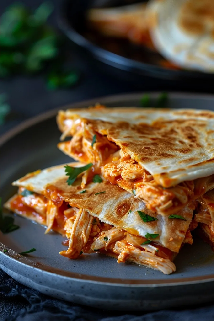 Quick Buffalo Shredded Chicken Quesadillas 4 image 1784645837557
