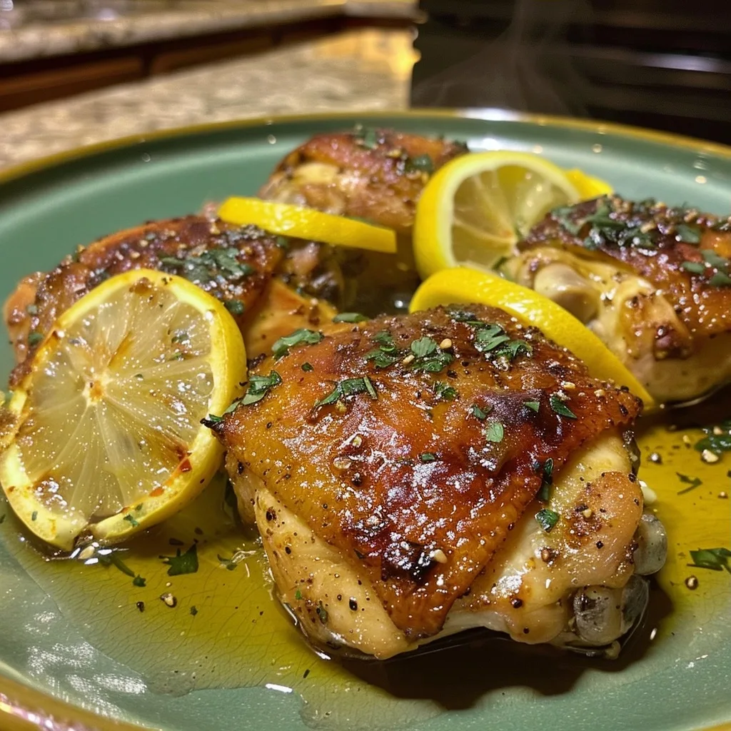 Sheet Pan Lemon Garlic Butter Chicken Thighs