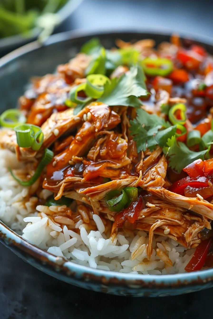 Quick Sweet and Sour Shredded Chicken Rice Bowls 4 image 1784735648894