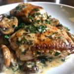 20-Minute Creamy Mushroom and Herb Chicken Skillet