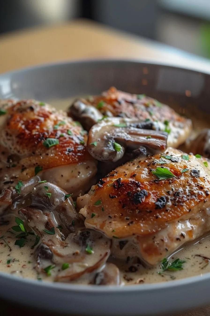 20-Minute Creamy Mushroom and Herb Chicken Skillet 4 image 1784735800397