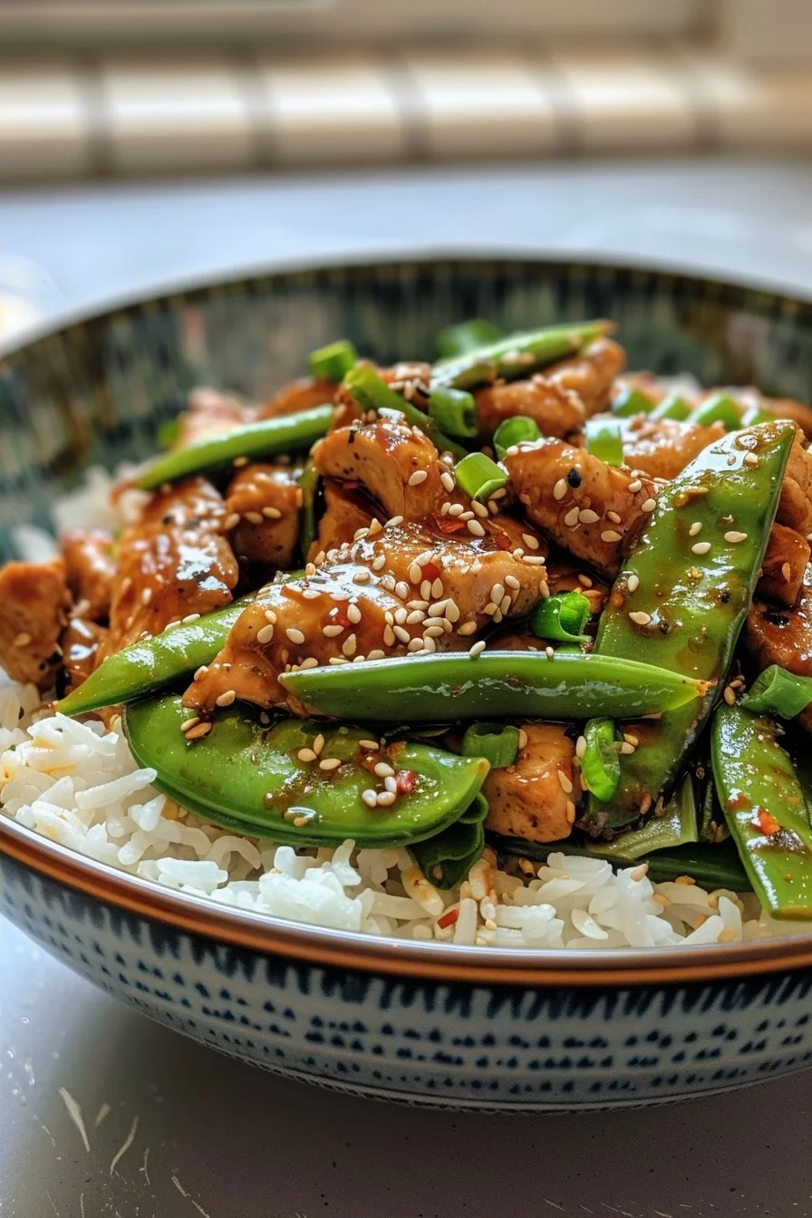 Quick Teriyaki Chicken and Snap Pea Stir Fry 4 image 1784736039282