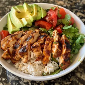 Home 3 Easy High Protein Chipotle Chicken Bowl
