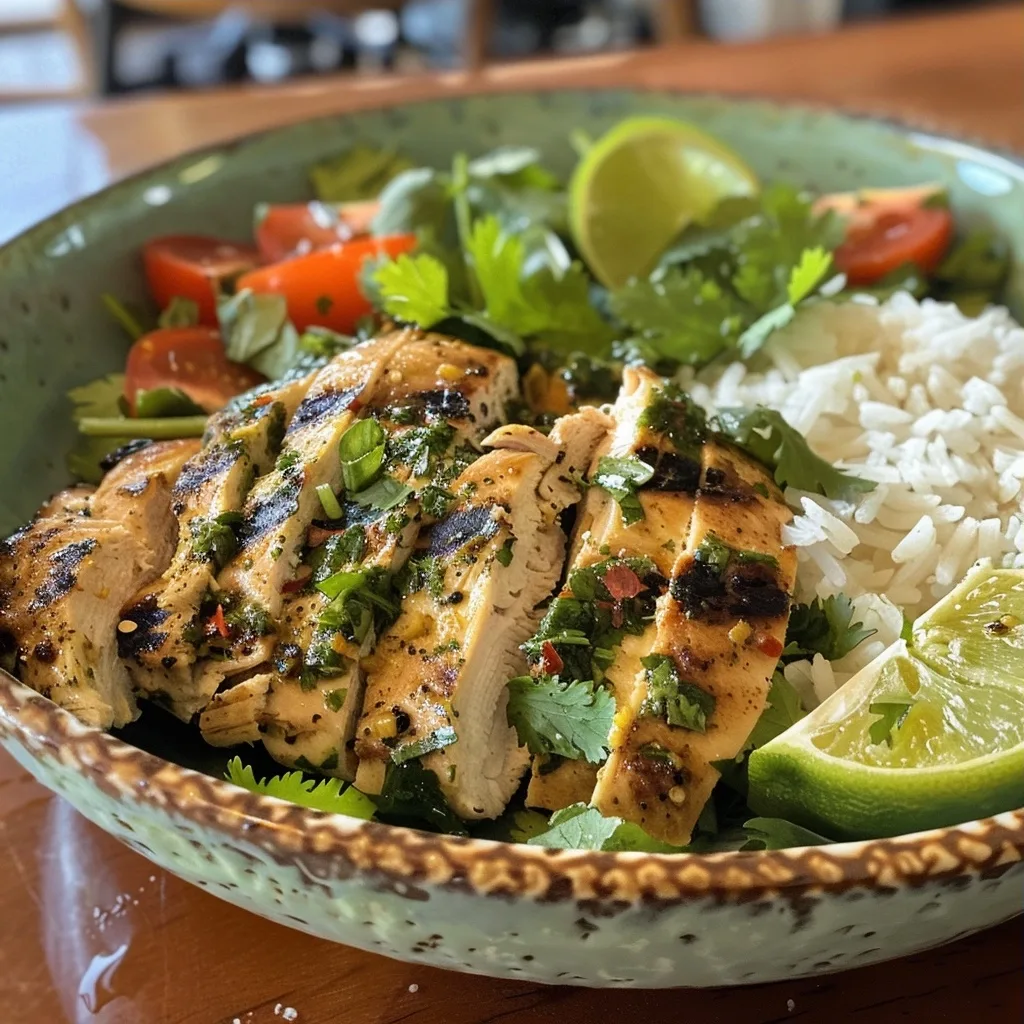 30-Minute Healthy Cilantro Lime Chicken Bowl