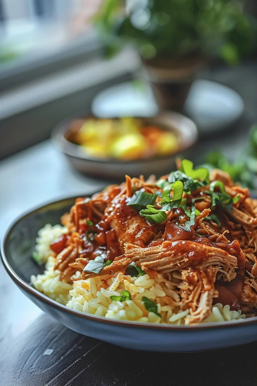 Crockpot Shredded BBQ Chicken Bowl 1 image 1784828359031