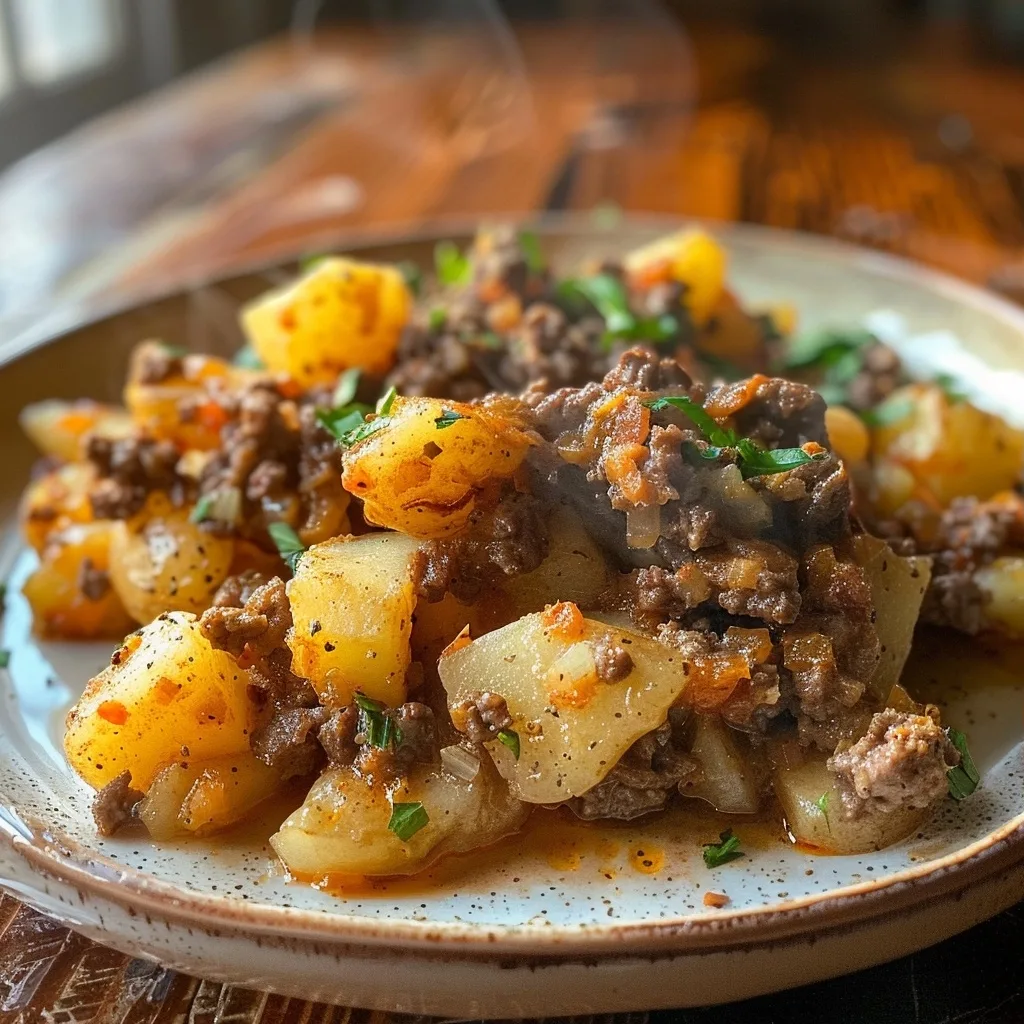 Hobo Casserole Ground Beef and Potatoes