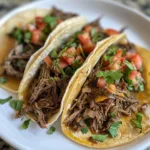 Easy Crockpot Shredded Beef Tacos