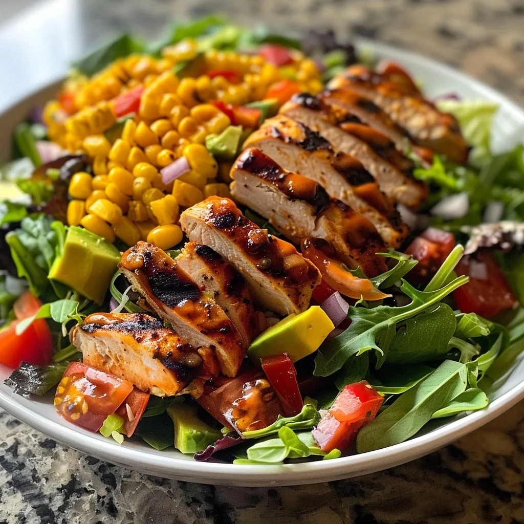 High Protein Grilled Chipotle Chicken Salad