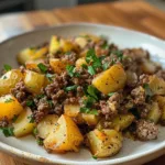 One Skillet Ground Beef and Potatoes