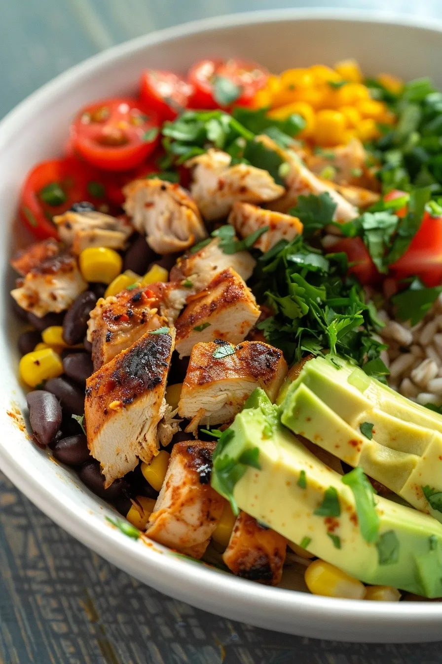 Quick Chicken Burrito Protein Bowl 4 image 1785177262040