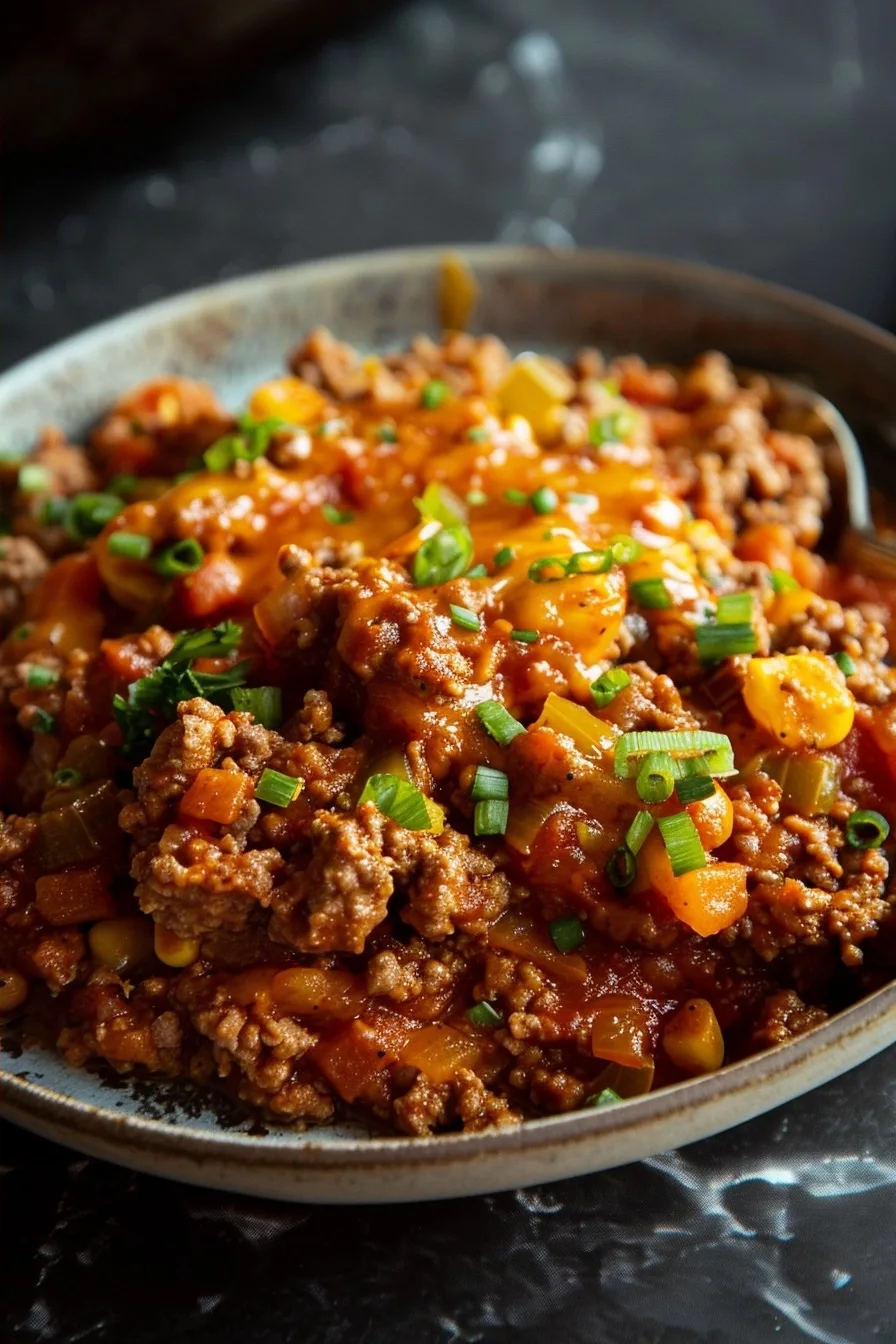 Slow Cooker Cowboy Ground Beef Casserole 4 image 1785177679673