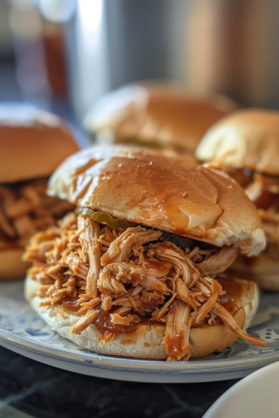 Easy Crockpot Shredded Chicken Sandwiches Recipe 4 image 1785259862627