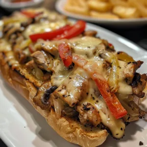 Ultimate Cheesy Chicken Philly Cheese Steak