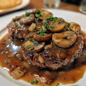 Easy Slow Cooker Salisbury Steak Dinner