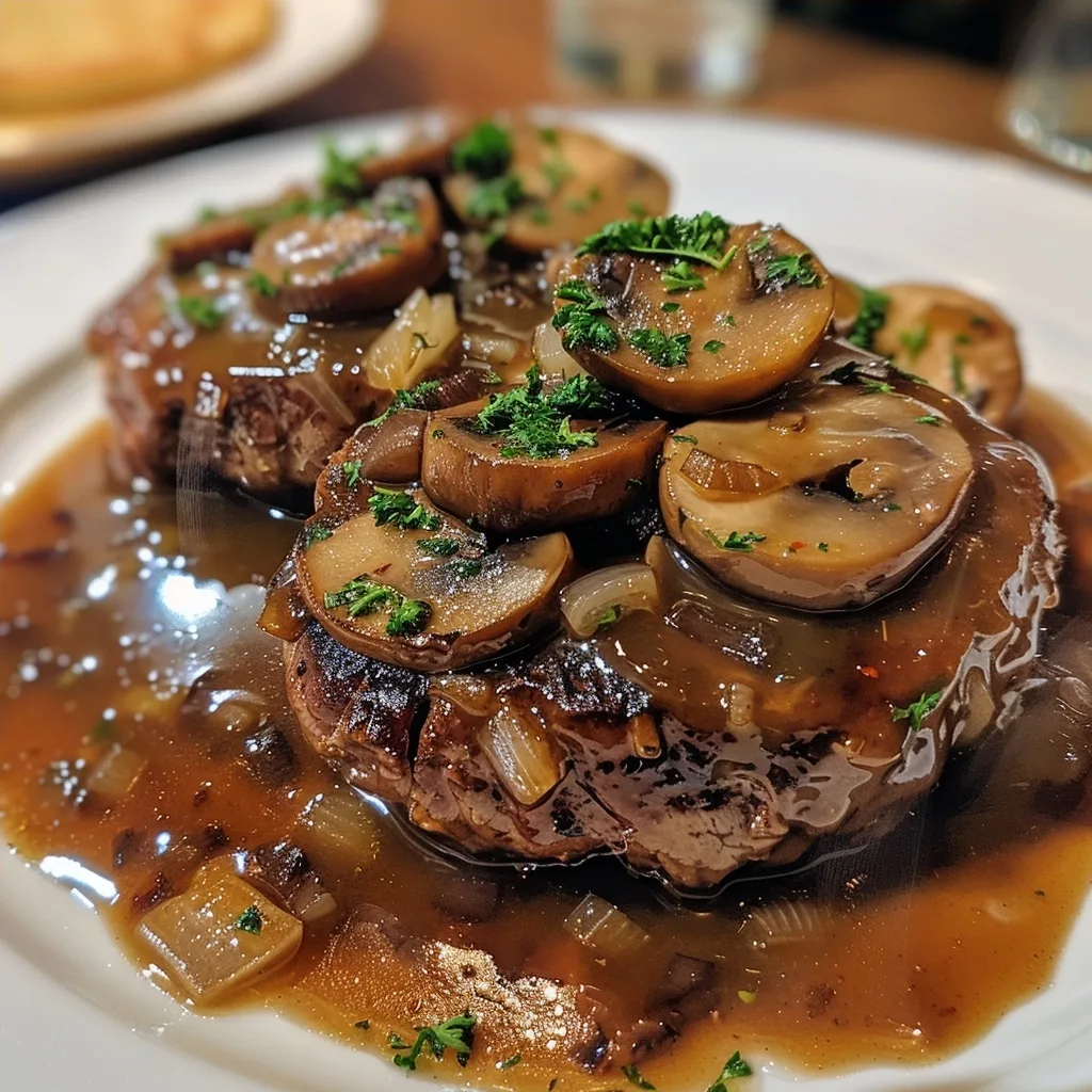 Easy Slow Cooker Salisbury Steak Dinner